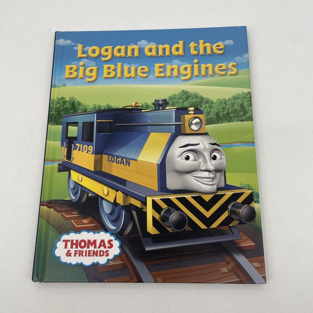Thomas the Tank Engine Logan and the Big Blue Engines Book Sodor 2014 Hardcover